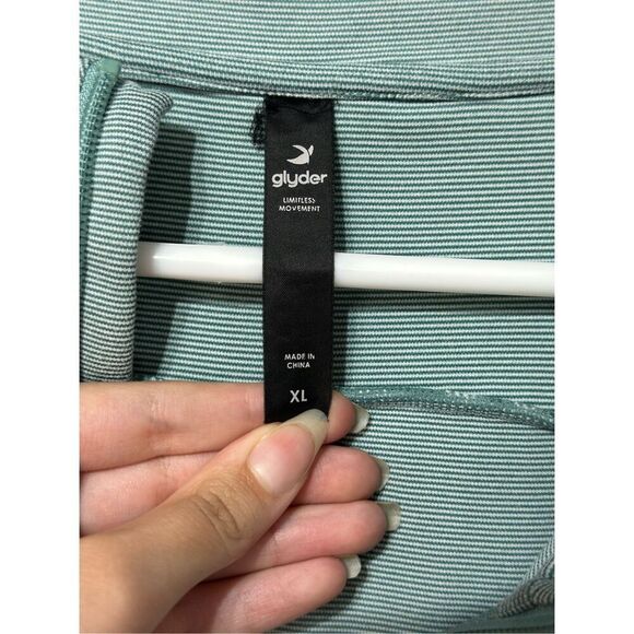 NWOT Glyder Striped 1/4 Zip Up Tahoe AirFlex Long Sleeve Shirt Men's XL - Picture 6 of 13